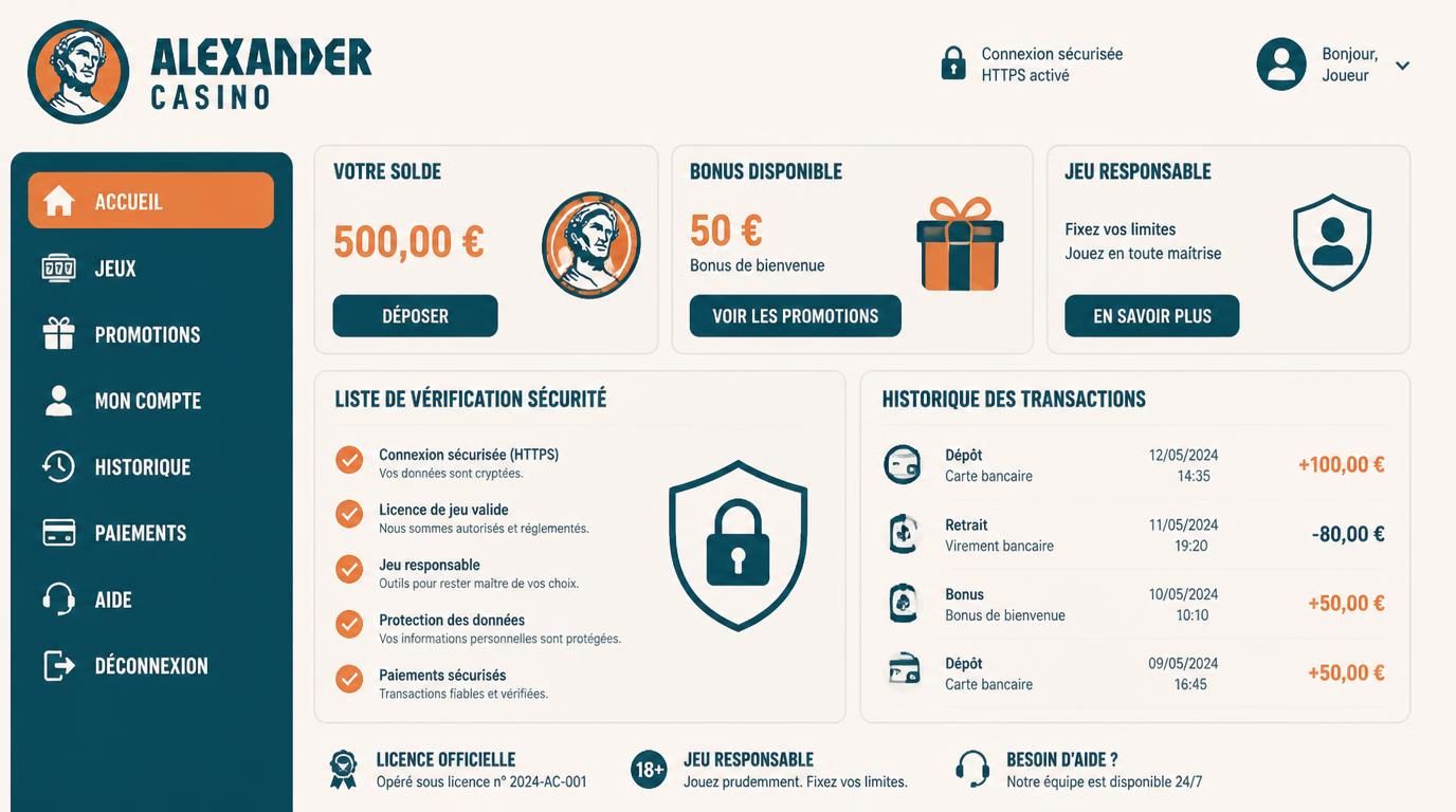 Icônes de sécurité, licence visible, cadenas et checklist